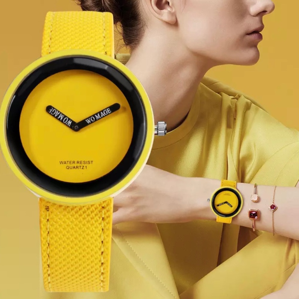 Bright yellow Sports watch
